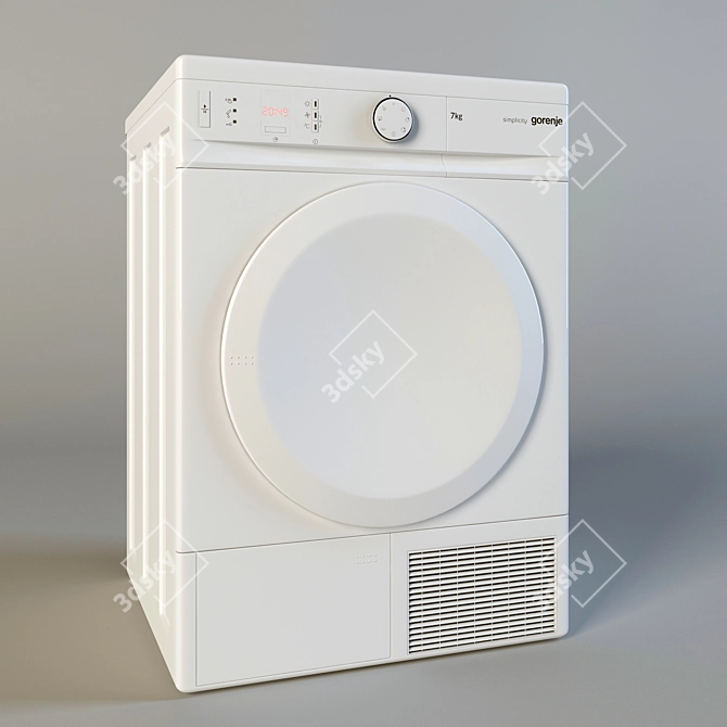 Gorenje Condenser Dryer - Efficient & Stylish 3D model image 3