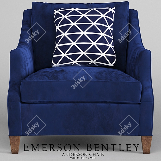 Elegant Anderson Chair: Luxury Comfort 3D model image 2