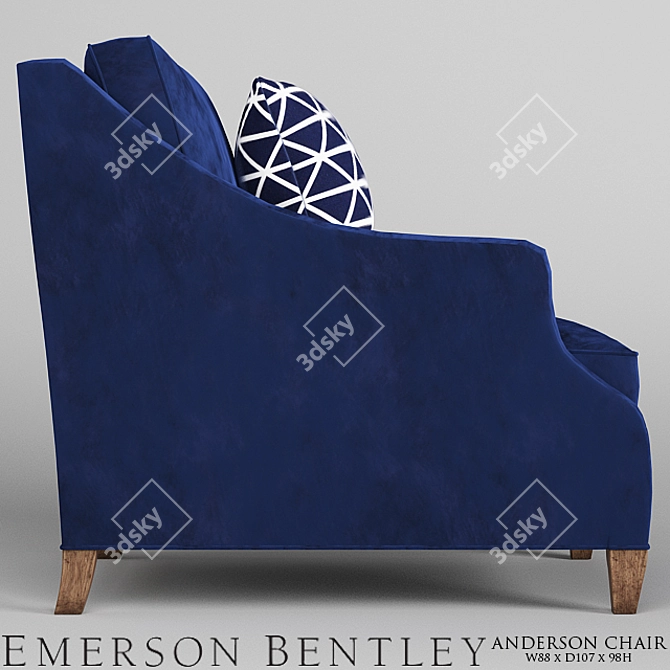 Elegant Anderson Chair: Luxury Comfort 3D model image 3