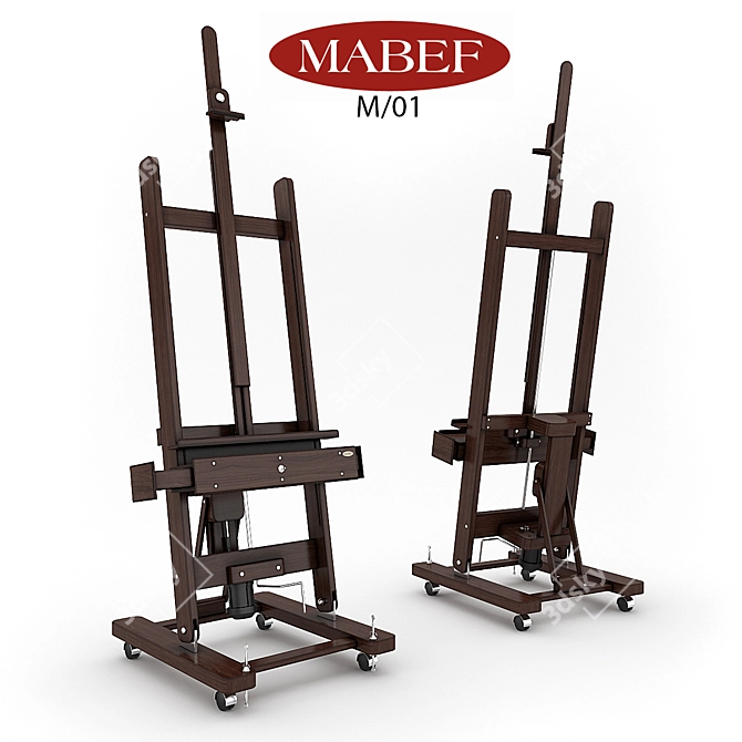 M.A.B.E.F. Museum-Quality Easel 3D model image 1