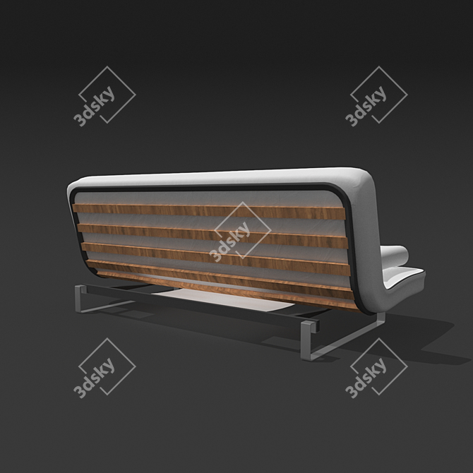 Foldable Textile Sofa 3D model image 2