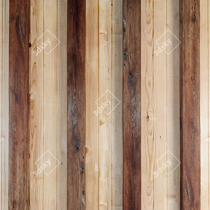 Title: Solid Wood Beam L340 H8 B20 3D model image 1