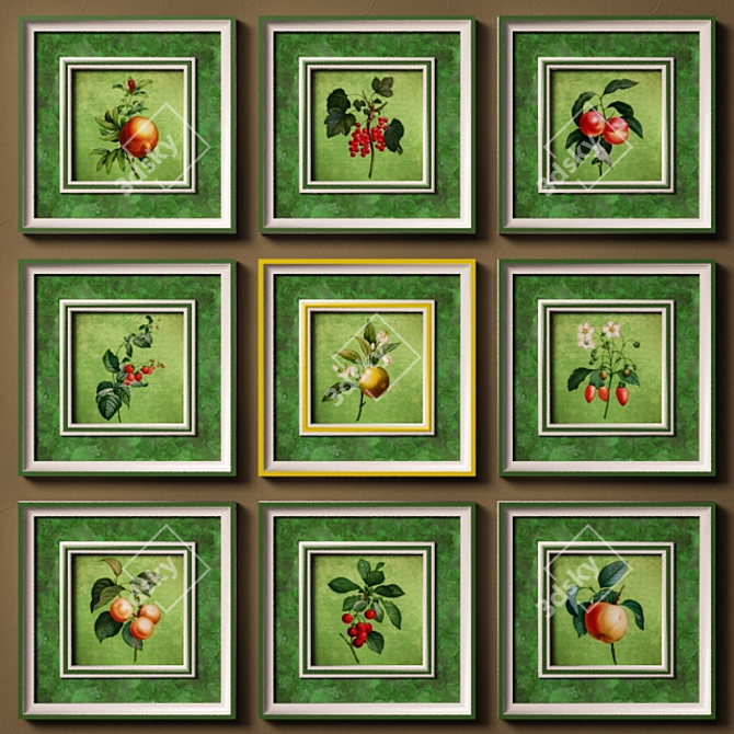 Berrylicious Fruit Art 3D model image 1