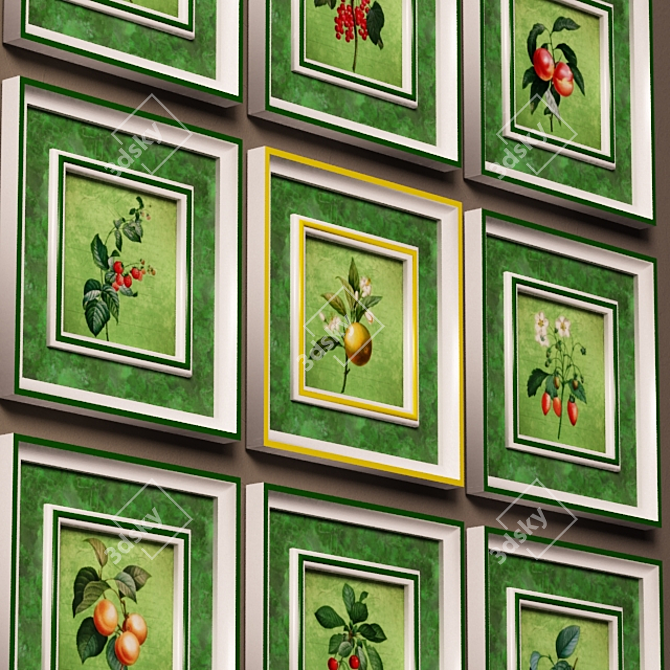 Berrylicious Fruit Art 3D model image 2