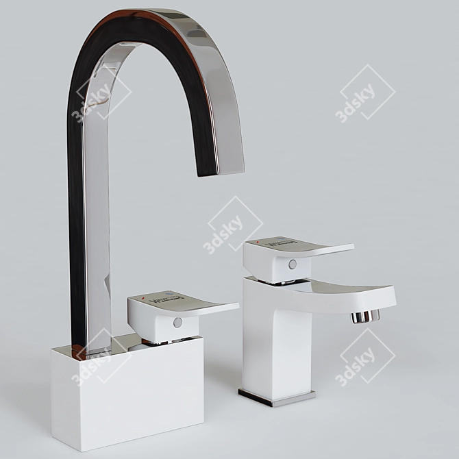 Wasserkraft Aller Series: Bathroom & Kitchen Mixer 3D model image 1