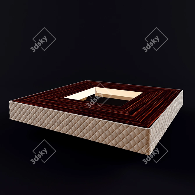 Sleek Modern Square Table 3D model image 1