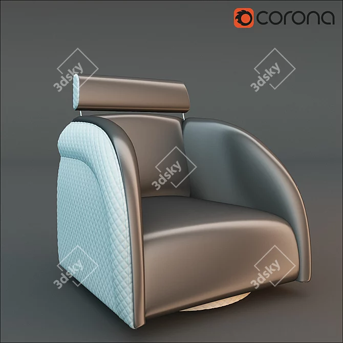 Fortune Armchair: Elegant Comfort 3D model image 1