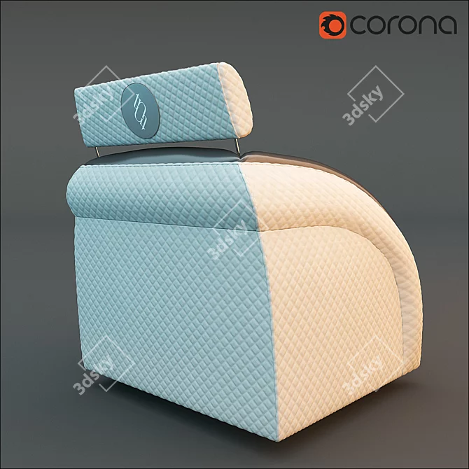 Fortune Armchair: Elegant Comfort 3D model image 2