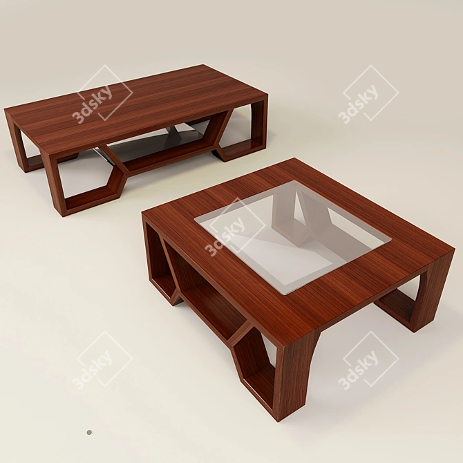 Elegant Akane Coffee Table 3D model image 2