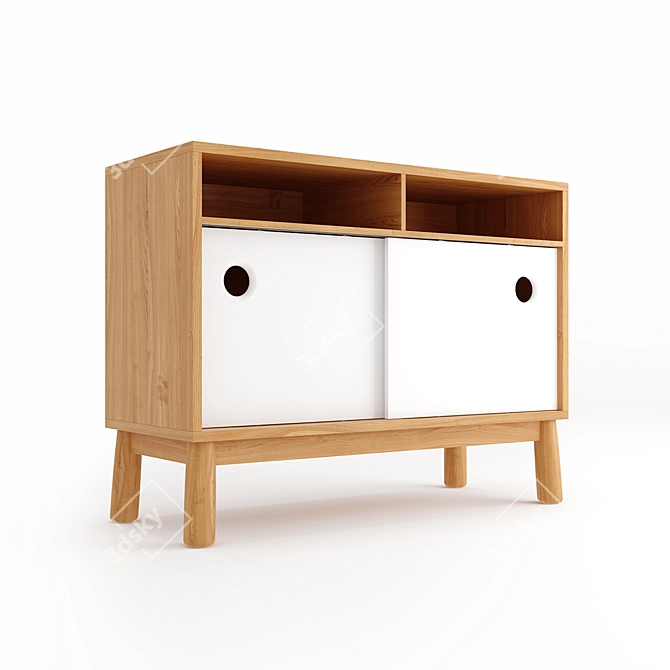 Scandinavian Wilson Sideboard 3D model image 1