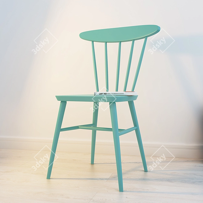 Danish Modern Chair 3D model image 1