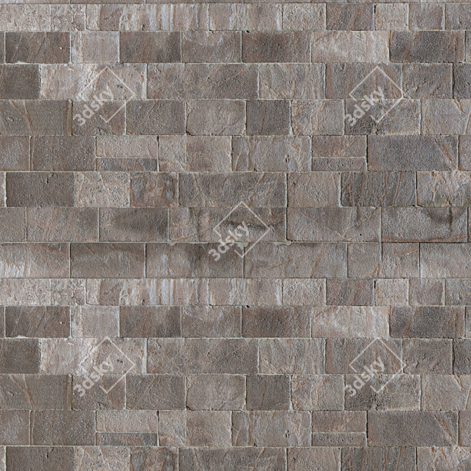 Luxury Stone Panel - High Resolution Texture. 3D model image 2