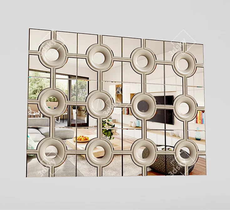 Contemporary Elegance: Modern Style Mirror 3D model image 1