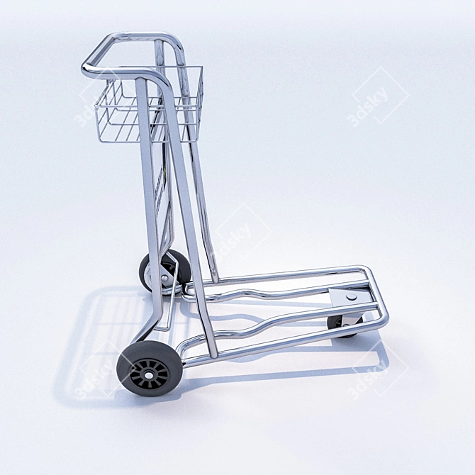 Corona Trolley Luggage: Lightweight and Durable 3D model image 1