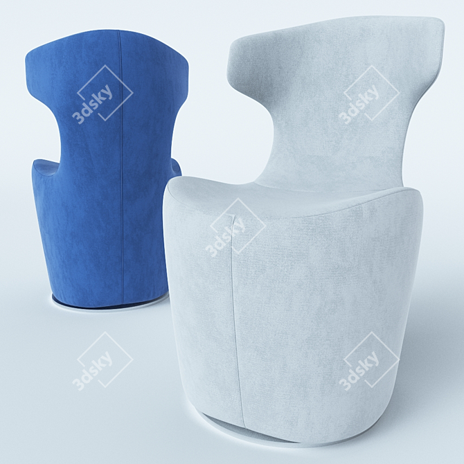 Compact and Chic: Mini Papilio Chair 3D model image 2