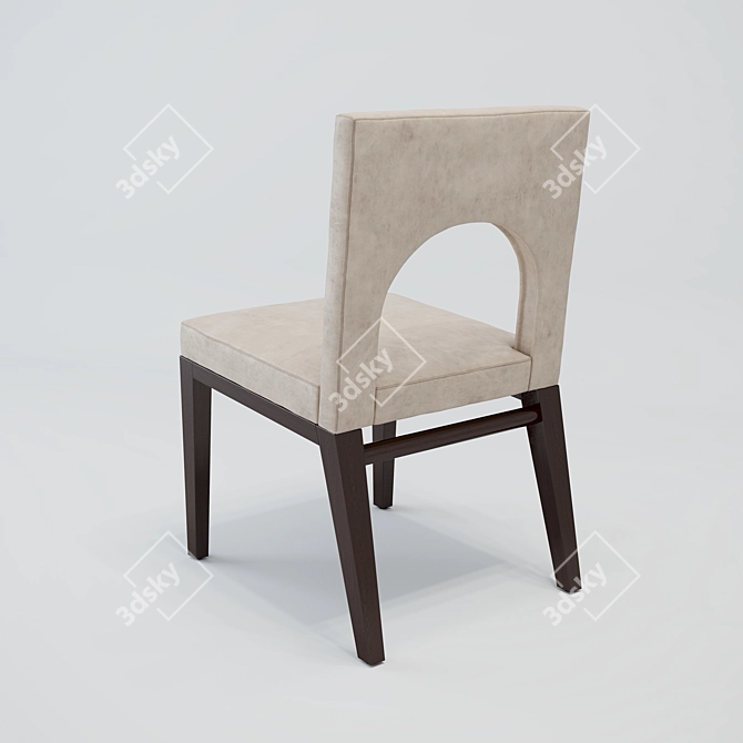 Elegant Triomphe Side Chair 3D model image 2