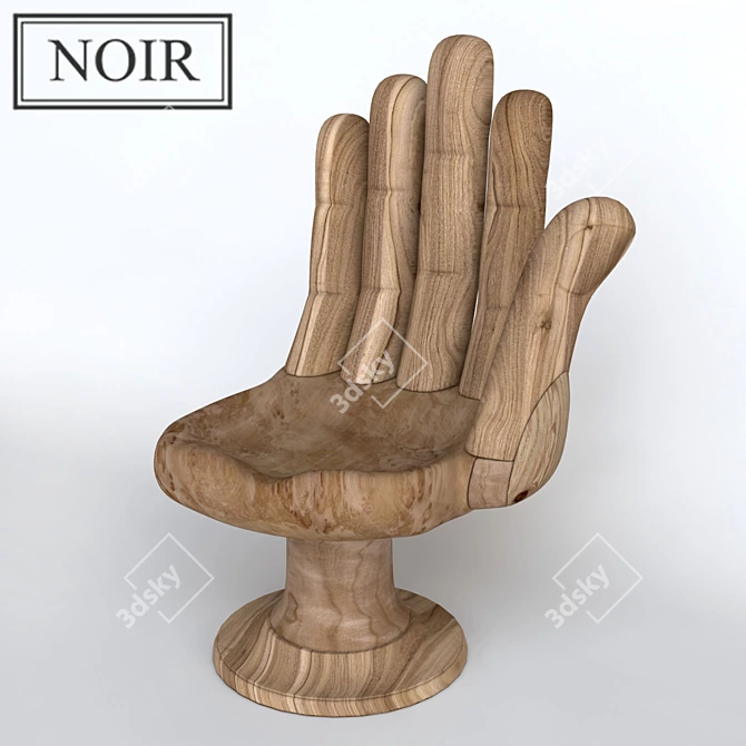 Serenity Noir Buddha Chair 3D model image 1