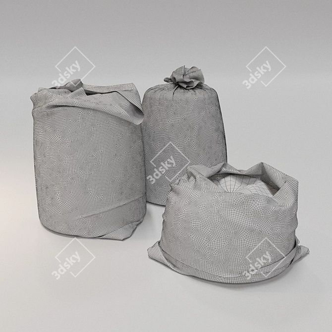 Versatile Flour Collection Bag 3D model image 3