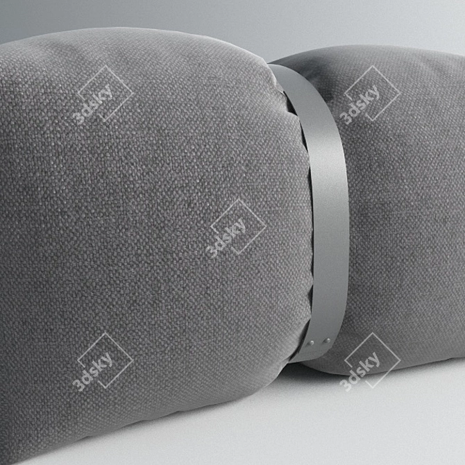 Harper Pouf: Italian Luxury, Enrico Cesana Design 3D model image 2