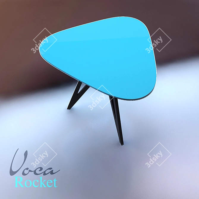 Modern Voca Rocket Dining Table 3D model image 3