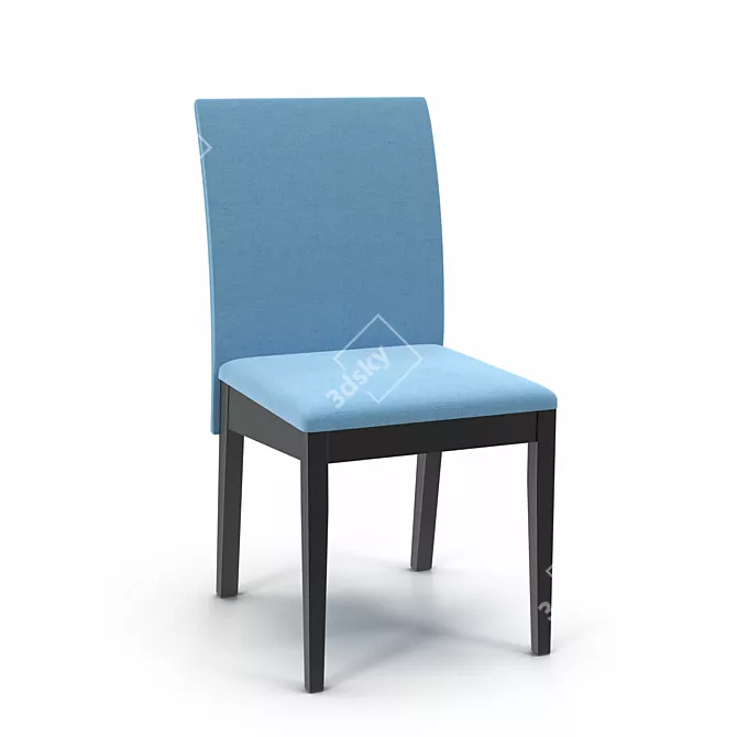 Sleek Arco Chair: L 46 x W 57 x H 94 cm 3D model image 1