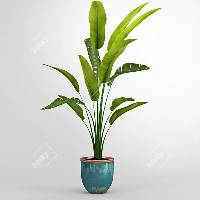 Tropical Paradise: Banana Tree 3D model image 1