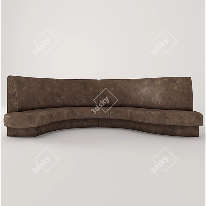 Relaxation Haven: Lounge Sofa 3D model image 3