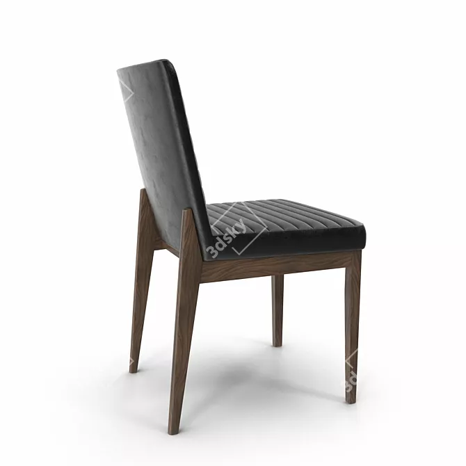 Elegant Tuka Chair 3D model image 2