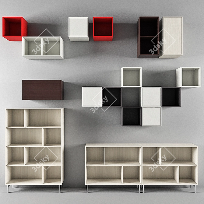 Vibrant Storage Solutions: Vele Collection 3D model image 2