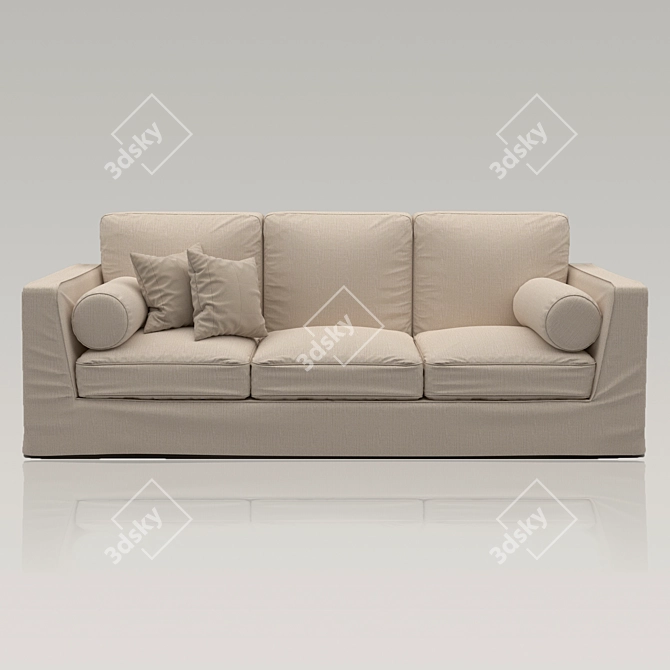 Maxalto Lutetia Luxury Italian Sofa: Elegant and Exquisite 3D model image 1