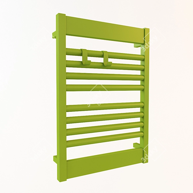 Stylish Towel Rack: Be organized! 3D model image 1