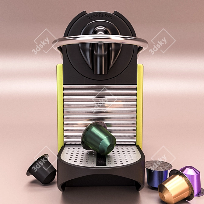 Compact Coffee Nespresso Pixie 3D model image 2