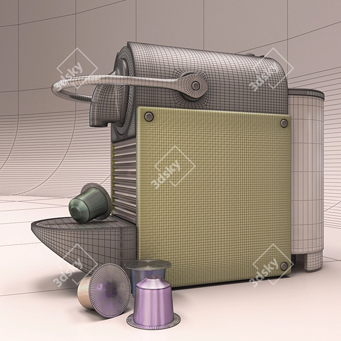 Compact Coffee Nespresso Pixie 3D model image 3