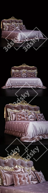 Opulent Dream Bed 3D model image 2