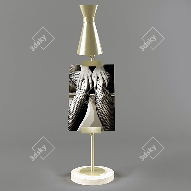 Elegant Bristol Table Lamp 3D model image 2