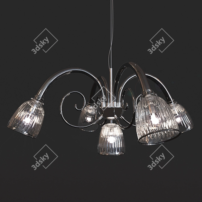 Elegant De Majo Chandelier 3D model image 1