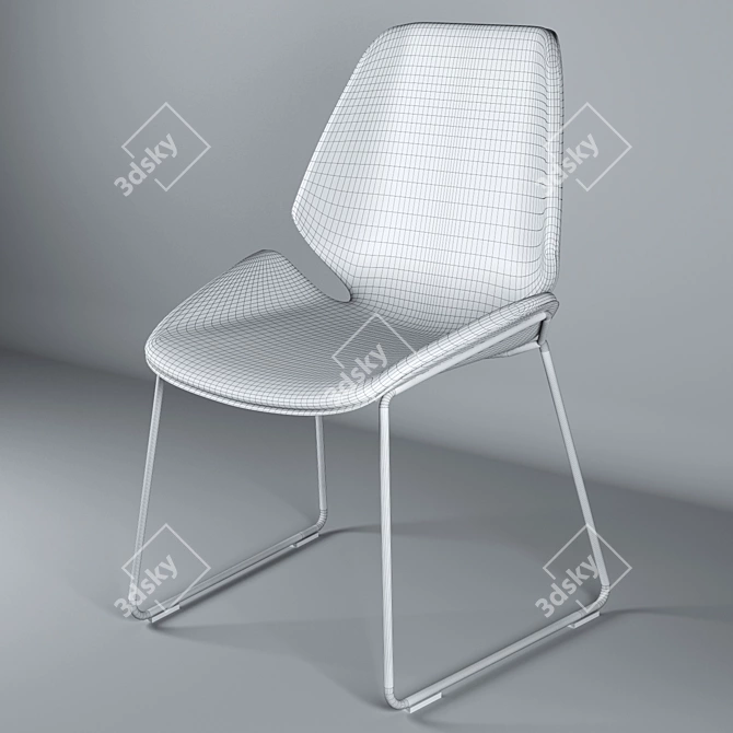 Poliform Fold Chair - Simplicity and Practicality 3D model image 2