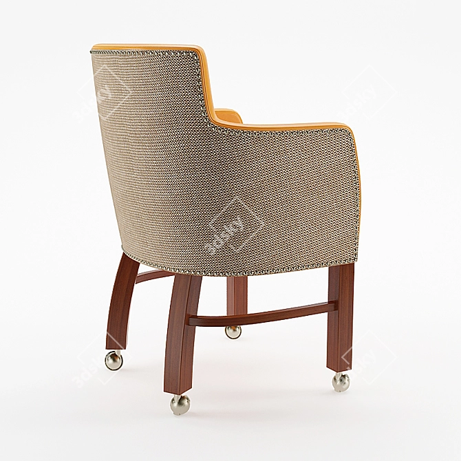 Vintage Gramercy Armchair 3D model image 2