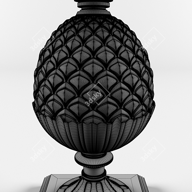 Malahitovay Table Lamp 3D model image 3