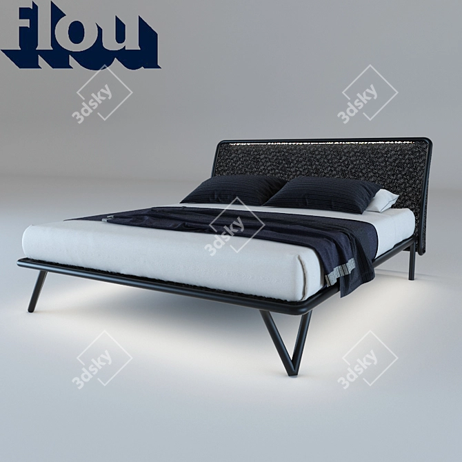 Essential Flou Bed 3D model image 1