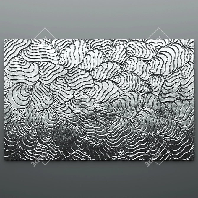 3D Wall Panel - Unique Decor for Your Space 3D model image 1