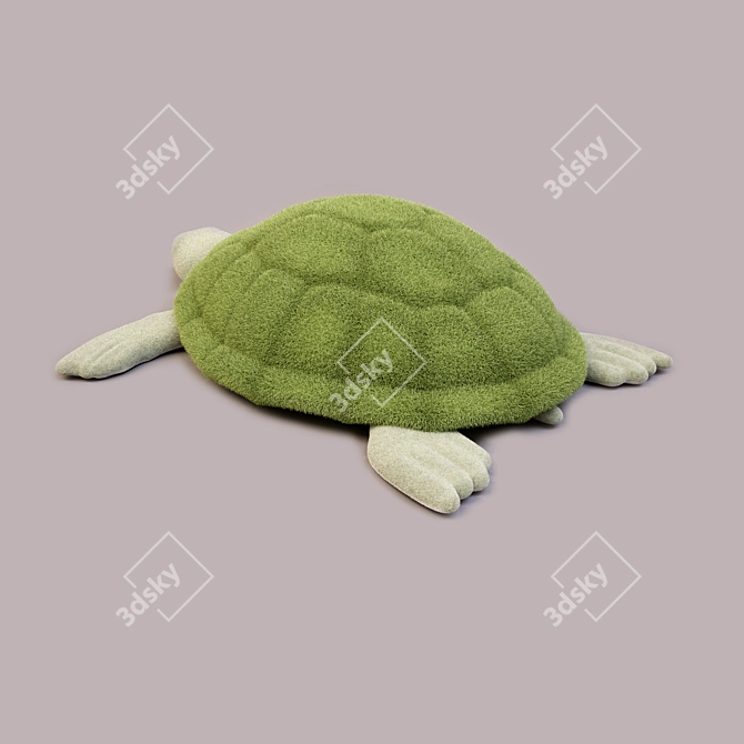 Title: Plush Toy Turtle 3D model image 2