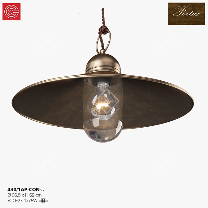 Elegant Wall Sconce H-620 3D model image 2