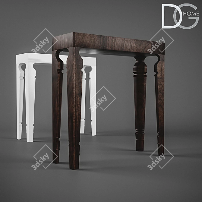 Carrie One Dressing Table - Elegant and Versatile 3D model image 1