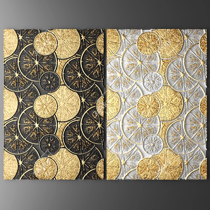 3D Wall Panel Decor 3D model image 1