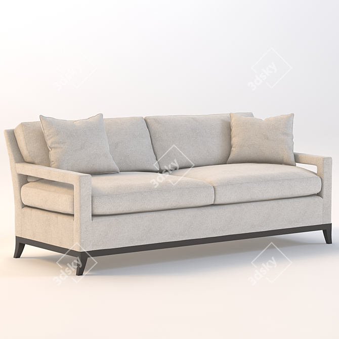 Manhattan Open Arm Sofa 3D model image 1