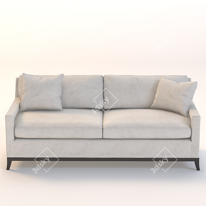 Manhattan Open Arm Sofa 3D model image 3