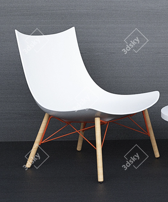 Luc Set: 2 Chairs and Table 3D model image 3