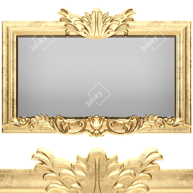 Reflect - Modern Wall Mirror 3D model image 1