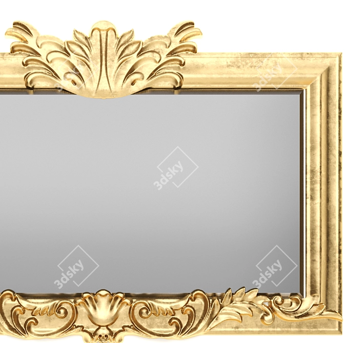 Reflect - Modern Wall Mirror 3D model image 2